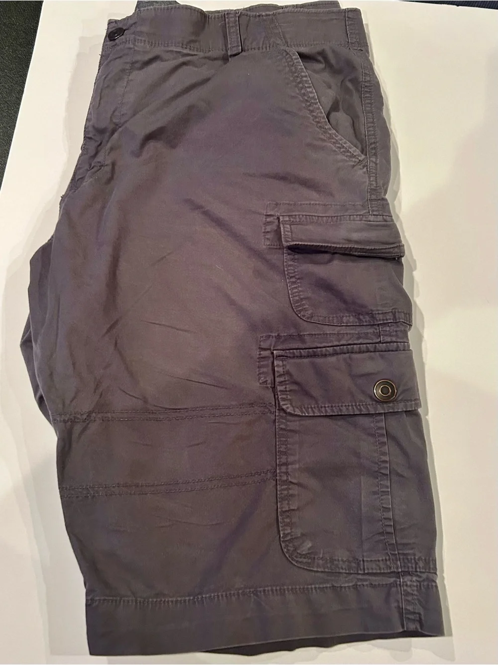Men's Charcoal Cargo Pants, 42